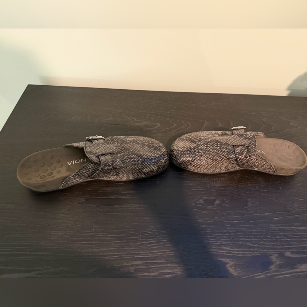 Vionic Snakeskin Patterned Slip-On Clogs - image 5